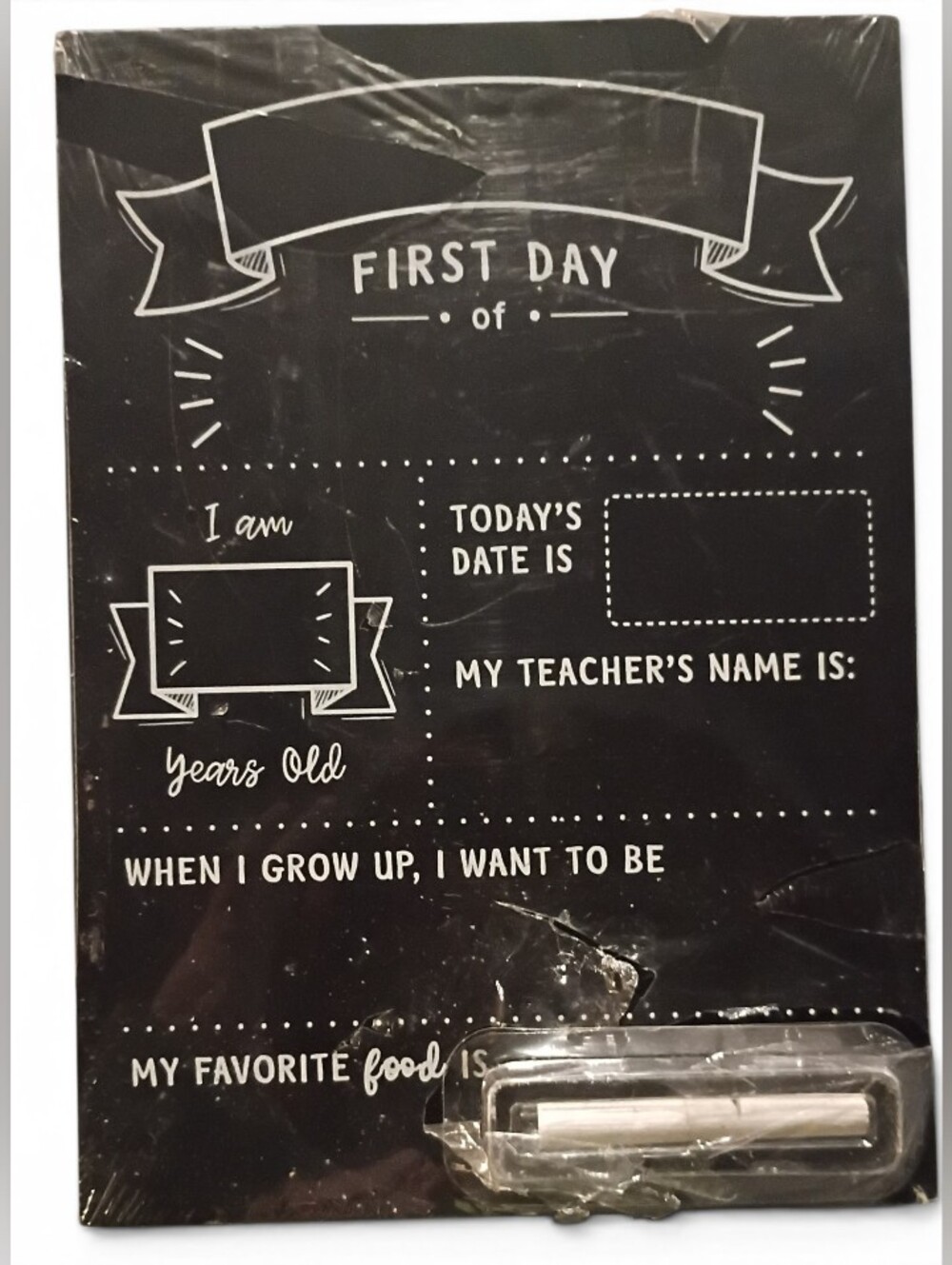 First Day Of School Chalk/Chalkboards